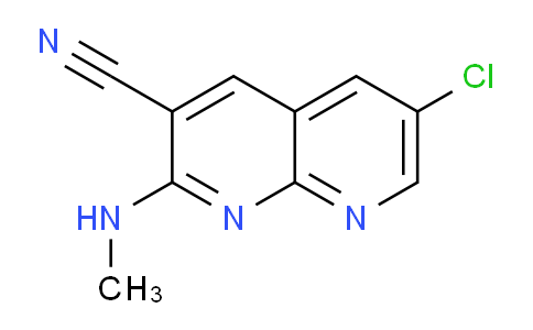 CAS No. 1335112-96-3, 6-Chloro-2-(methylamino)-1,8-naphthyridine-3-carbonitrile