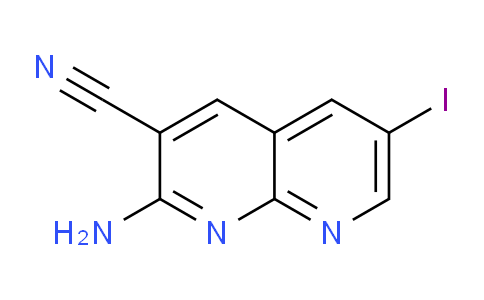 CAS No. 578007-69-9, 2-Amino-6-iodo-1,8-naphthyridine-3-carbonitrile