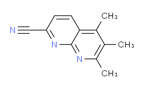 CAS No. 1557083-20-1, 5,6,7-Trimethyl-1,8-naphthyridine-2-carbonitrile