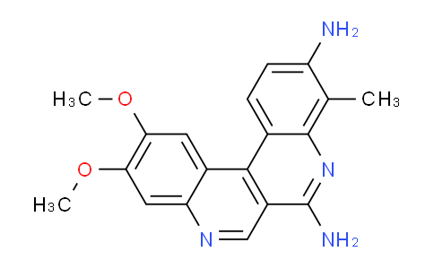 CAS No. 936833-38-4, 10,11-Dimethoxy-4-methyldibenzo[c,f][2,7]naphthyridine-3,6-diamine