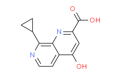 CAS No. 921761-28-6, 8-Cyclopropyl-4-hydroxy-1,7-naphthyridine-2-carboxylic acid