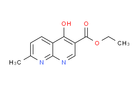 CAS No. 13250-96-9, Ethyl 4-hydroxy-7-methyl-1,8-naphthyridine-3-carboxylate