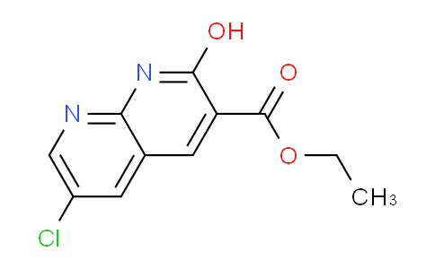 CAS No. 1330583-64-6, Ethyl 6-chloro-2-hydroxy-1,8-naphthyridine-3-carboxylate