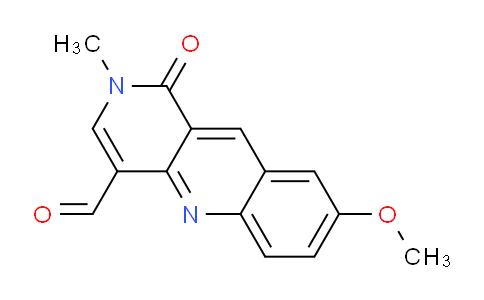 CAS No. 88752-83-4, 8-Methoxy-2-methyl-1-oxo-1,2-dihydrobenzo[b][1,6]naphthyridine-4-carbaldehyde