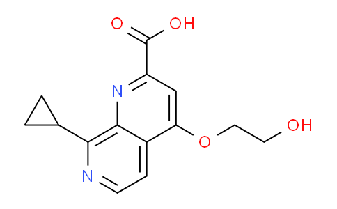 DY769550 | 921760-83-0 | 8-Cyclopropyl-4-(2-hydroxyethoxy)-1,7-naphthyridine-2-carboxylic acid