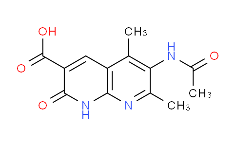 CAS No. 51076-51-8, 6-Acetamido-5,7-dimethyl-2-oxo-1,2-dihydro-1,8-naphthyridine-3-carboxylic acid