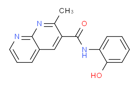 CAS No. 112697-68-4, N-(2-Hydroxyphenyl)-2-methyl-1,8-naphthyridine-3-carboxamide