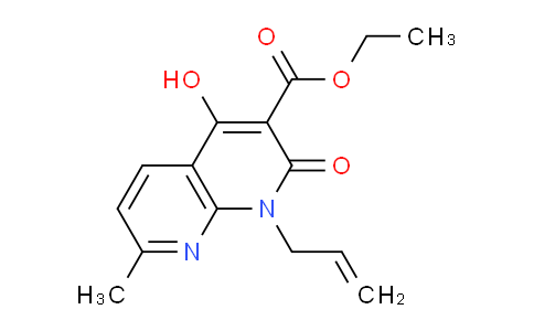 CAS No. 69407-71-2, Ethyl 1-allyl-4-hydroxy-7-methyl-2-oxo-1,2-dihydro-1,8-naphthyridine-3-carboxylate