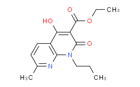 CAS No. 76336-00-0, Ethyl 4-hydroxy-7-methyl-2-oxo-1-propyl-1,2-dihydro-1,8-naphthyridine-3-carboxylate