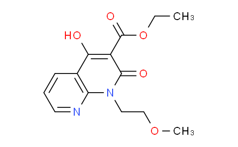 CAS No. 1253790-04-3, Ethyl 4-hydroxy-1-(2-methoxyethyl)-2-oxo-1,2-dihydro-1,8-naphthyridine-3-carboxylate