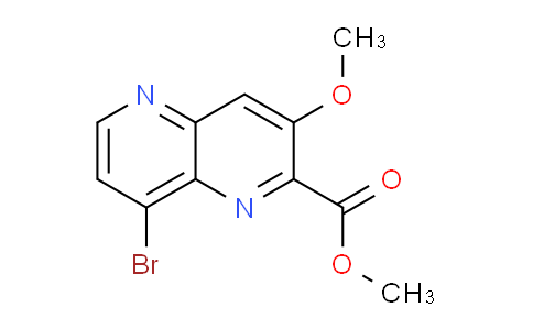 CAS No. 1416373-35-7, Methyl 8-bromo-3-methoxy-1,5-naphthyridine-2-carboxylate