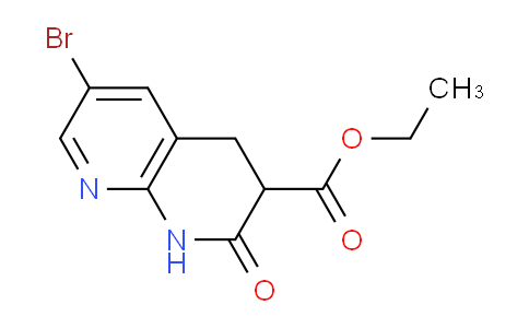 CAS No. 1260837-28-2, Ethyl 6-bromo-2-oxo-1,2,3,4-tetrahydro-1,8-naphthyridine-3-carboxylate