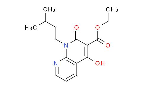 DY769577 | 850814-34-5 | Ethyl 4-hydroxy-1-isopentyl-2-oxo-1,2-dihydro-1,8-naphthyridine-3-carboxylate