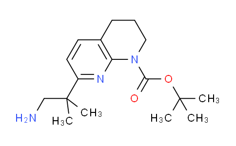 CAS No. 1416440-59-9, tert-Butyl 7-(1-amino-2-methylpropan-2-yl)-3,4-dihydro-1,8-naphthyridine-1(2H)-carboxylate