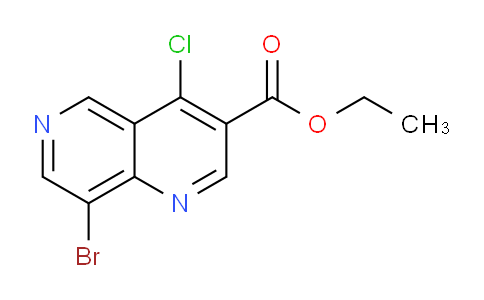 CAS No. 1259065-16-1, Ethyl 8-bromo-4-chloro-1,6-naphthyridine-3-carboxylate