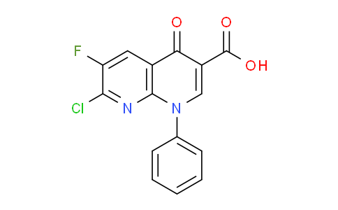 CAS No. 100426-75-3, 7-Chloro-6-fluoro-4-oxo-1-phenyl-1,4-dihydro-1,8-naphthyridine-3-carboxylic acid