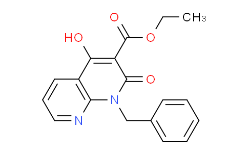 CAS No. 179064-00-7, Ethyl 1-benzyl-4-hydroxy-2-oxo-1,2-dihydro-1,8-naphthyridine-3-carboxylate