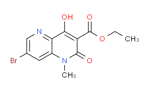CAS No. 863444-62-6, Ethyl 7-bromo-4-hydroxy-1-methyl-2-oxo-1,2-dihydro-1,5-naphthyridine-3-carboxylate