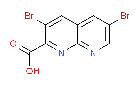 CAS No. 2044704-75-6, 3,6-Dibromo-1,8-naphthyridine-2-carboxylic acid