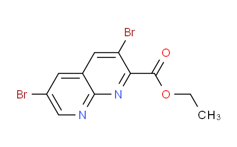CAS No. 2044706-65-0, Ethyl 3,6-dibromo-1,8-naphthyridine-2-carboxylate