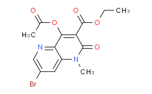 CAS No. 863444-64-8, Ethyl 4-acetoxy-7-bromo-1-methyl-2-oxo-1,2-dihydro-1,5-naphthyridine-3-carboxylate
