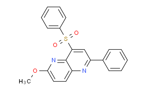 CAS No. 193337-22-3, 6-Methoxy-2-phenyl-4-(phenylsulfonyl)-1,5-naphthyridine