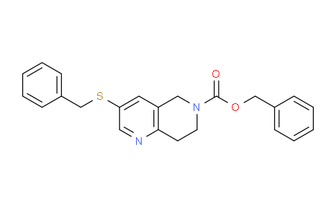 CAS No. 1416374-37-2, Benzyl 3-(benzylthio)-7,8-dihydro-1,6-naphthyridine-6(5H)-carboxylate