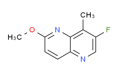 CAS No. 1415415-01-8, 7-Fluoro-2-methoxy-8-methyl-1,5-naphthyridine