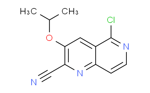 CAS No. 2306264-12-8, 5-chloro-3-isopropoxy-1,6-naphthyridine-2-carbonitrile