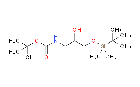 CAS No. 195197-94-5, tert-Butyl (3-((tert-butyldimethylsilyl)oxy)-2-hydroxypropyl)carbamate