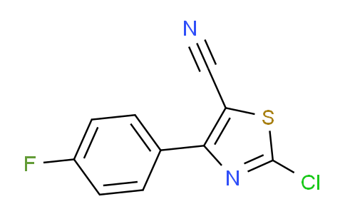 CAS No. 1628265-17-7, 2-chloro-4-(4-fluorophenyl)thiazole-5-carbonitrile