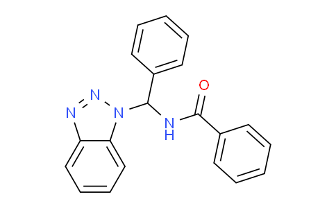 CAS No. 117067-48-8, N-((1H-Benzo[d][1,2,3]triazol-1-yl)(phenyl)methyl)benzamide