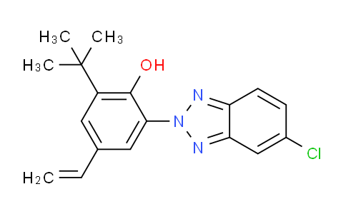 CAS No. 124883-10-9, 2-(tert-butyl)-6-(5-chloro-2H-benzo[d][1,2,3]triazol-2-yl)-4-vinylphenol
