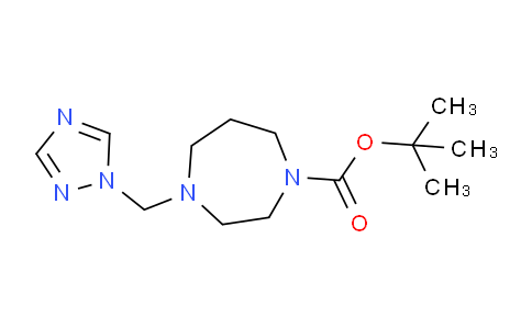 CAS No. 912763-11-2, tert-Butyl 4-((1H-1,2,4-triazol-1-yl)methyl)-1,4-diazepane-1-carboxylate