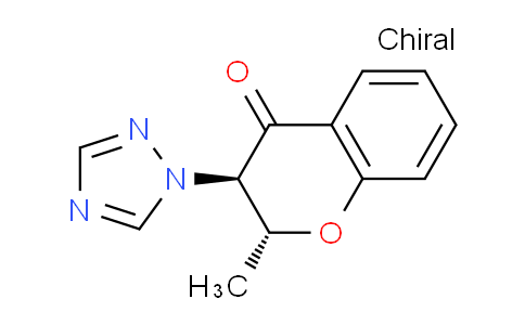 CAS No. 810692-81-0, (2R,3R)-2-Methyl-3-(1H-1,2,4-triazol-1-yl)chroman-4-one