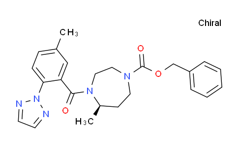 CAS No. 1030377-31-1, (R)-Benzyl 5-methyl-4-(5-methyl-2-(2H-1,2,3-triazol-2-yl)benzoyl)-1,4-diazepane-1-carboxylate