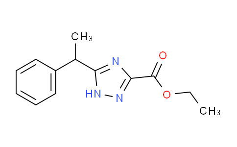 CAS No. 1622854-81-2, ethyl 5-(1-phenylethyl)-1H-1,2,4-triazole-3-carboxylate