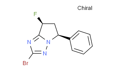 CAS No. 2268741-10-0, (5S,7S)-2-bromo-7-fluoro-5-phenyl-6,7-dihydro-5H-pyrrolo[1,2-b][1,2,4]triazole