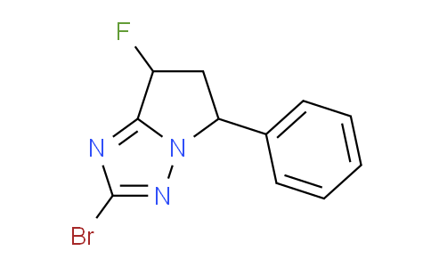 CAS No. 2306236-11-1, 2-bromo-7-fluoro-5-phenyl-6,7-dihydro-5H-pyrrolo[1,2-b][1,2,4]triazole
