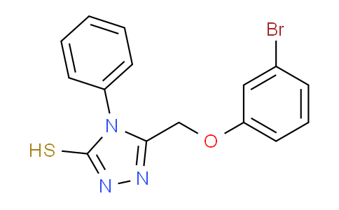 CAS No. 346597-22-6, 5-[(3-Bromophenoxy)methyl]-4-phenyl-4h-1,2,4-triazole-3-thiol