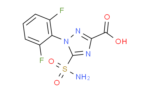 CAS No. 313963-92-7, N-(2,6-difluorophenyl)-5-aminosulfonyl-1H-1,2,4-triazole-3-carboxylic acid