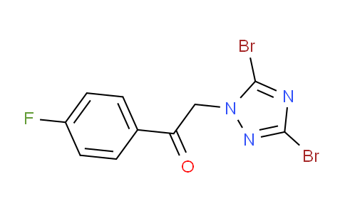 CAS No. 914350-24-6, 2-(3,5-Dibromo-1H-1,2,4-triazol-1-yl)-1-(4-fluorophenyl)ethan-1-one