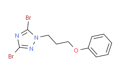 CAS No. 1240571-50-9, 3,5-Dibromo-1-(3-phenoxypropyl)-1H-1,2,4-triazole