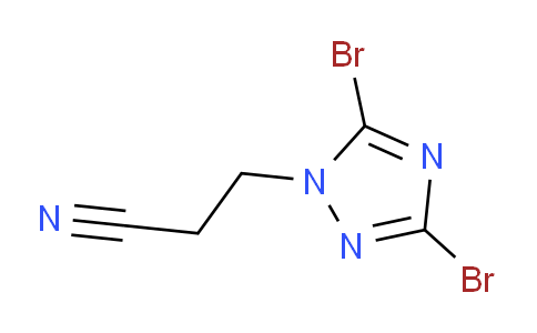 CAS No. 1240571-65-6, 3-(3,5-Dibromo-1H-1,2,4-triazol-1-yl)propanenitrile