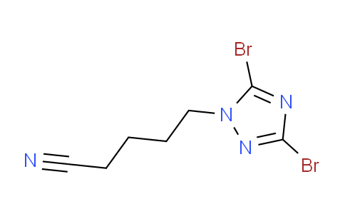 CAS No. 1240573-98-1, 5-(3,5-Dibromo-1H-1,2,4-triazol-1-yl)pentanenitrile