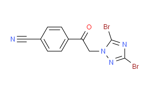 CAS No. 1240571-32-7, 4-[2-(3,5-Dibromo-1H-1,2,4-triazol-1-yl)acetyl]benzonitrile