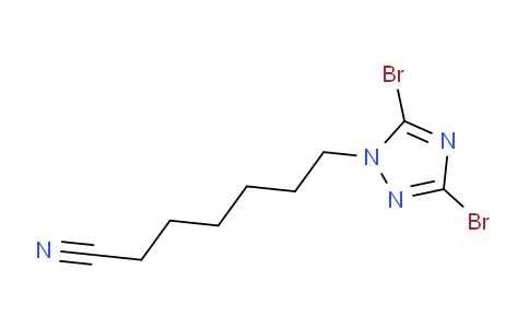 CAS No. 1240572-54-6, 7-(3,5-Dibromo-1H-1,2,4-triazol-1-yl)heptanenitrile