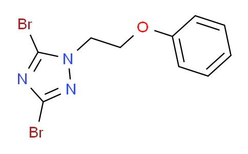 CAS No. 1240567-82-1, 3,5-Dibromo-1-(2-phenoxyethyl)-1H-1,2,4-triazole