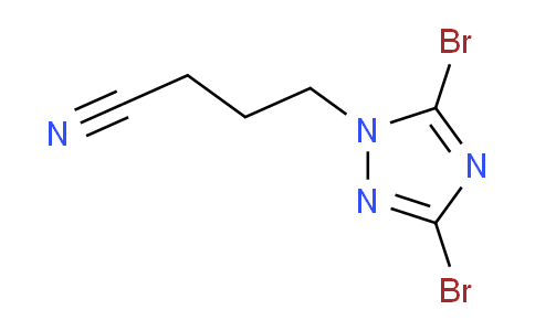 CAS No. 1240572-96-6, 4-(3,5-Dibromo-1H-1,2,4-triazol-1-yl)butanenitrile