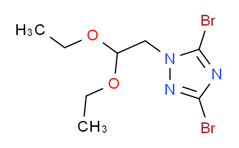 CAS No. 1240580-71-5, 3,5-Dibromo-1-(2,2-diethoxyethyl)-1H-1,2,4-triazole